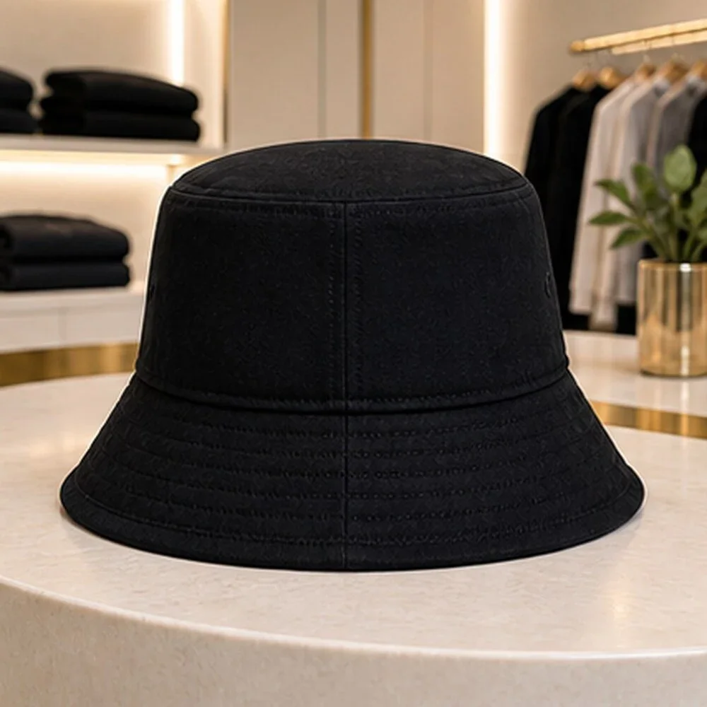 ALO Yoga Black Athleisure Bucket Hat Logo